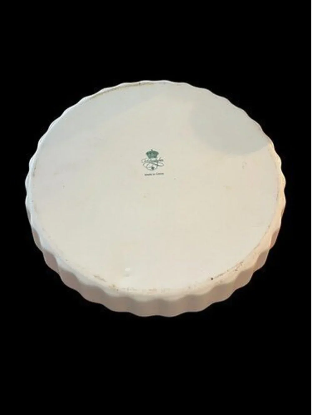 Vintage Christineholm Rose Quiche Tart 9.5